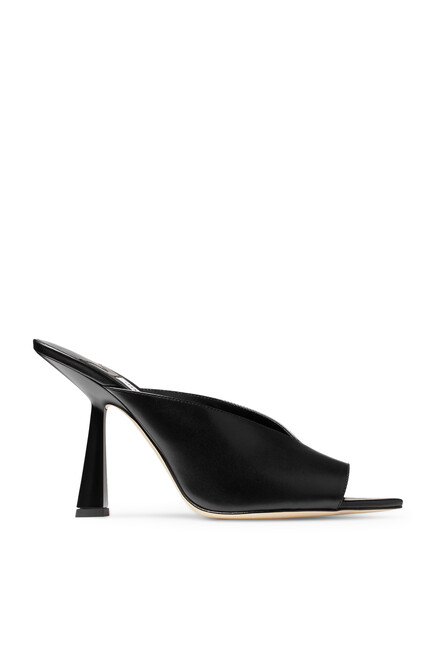 Maryanne 100 Calf Leather Pointed-Toe Mules